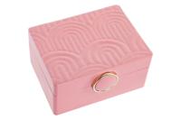 Doos-Juwelenkistje DKD Home Decor Roze Hout MDF 23 x 17 x 10 cm - thumbnail