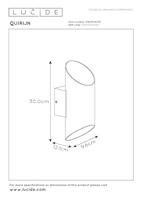 Lucide QUIRIJN - Wandlamp - Ø 10 cm - 1xG9 - Wit - thumbnail