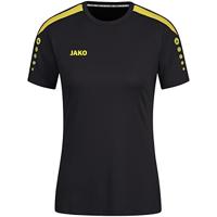 JAKO 4223K Shirt Power Km Kids - Zwart/Citroen - 140 - thumbnail