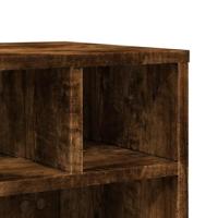 VidaXL Printerkastje met wielen 41x32x34,5 cm gerookt eikenkleurig - thumbnail