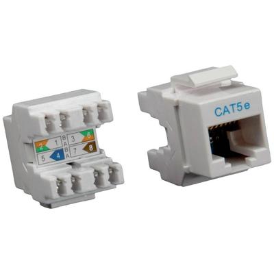 ROLINE Cat.5e (Klasse D) Keystone, RJ45, niet afgeschermd, lichtgrijs ROLINE Cat.5e (Klasse D) Keystone, RJ45, niet afgeschermd, lichtgrijs