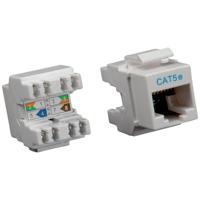 ROLINE Cat.5e (Klasse D) Keystone, RJ45, niet afgeschermd, lichtgrijs - thumbnail