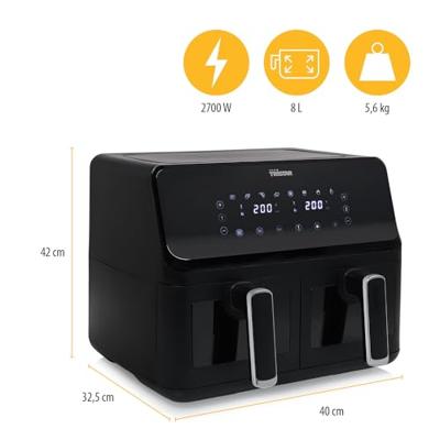 Tristar FR-9040 Airfryer met dubbele mand heteluchtfriteuse