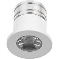 LED Veranda Spot Verlichting - Velvalux - 3W - Warm Wit 3000K - Inbouw - Rond - Mat Wit - Aluminium - Ø31mm - thumbnail
