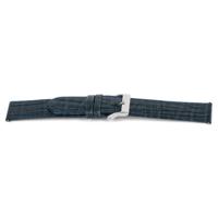 Horlogeband Universeel G600 Leder Blauw 20mm - thumbnail