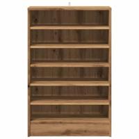 VidaXL Schoenenkast 60x35x92 cm bewerkt hout artisanaal eikenkleur - thumbnail