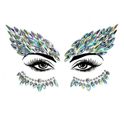 3 PC'S voorhoofd groene Masquerade make-up acryl gezicht sticker stijl: YT-07 3 PC'S voorhoofd groene Masquerade make-up acryl gezicht sticker stijl: YT-07