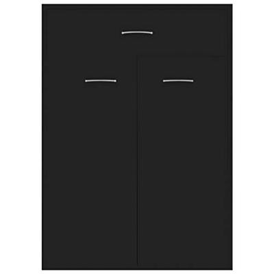 VidaXL Schoenenkast 60x35x84 cm bewerkt hout zwart