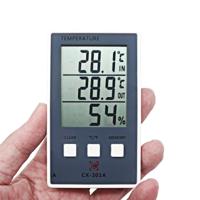 CX-201A LCD digitale weer station thermometer hygrometer binnen buitentemperatuur luchtvochtigheid meter met temperatuur sensor - thumbnail