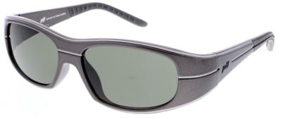 Jill Sport sportzonnebril unisex rechthoekig cat. 3. grijs/groen