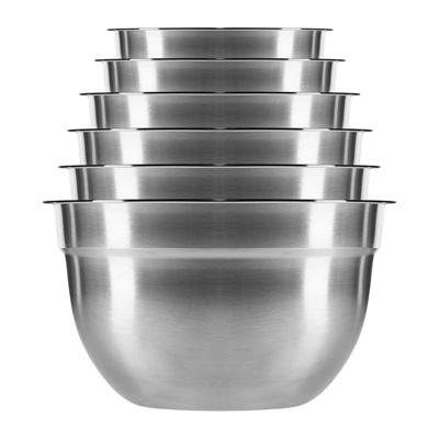 Krumble Mengkommen set van 6 met deksels - RVS