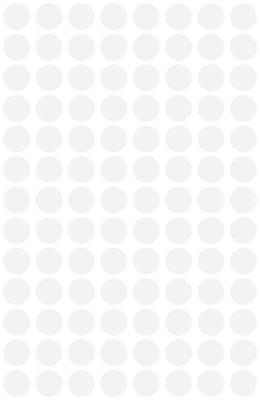 Etiket Avery Zweckform 3175 rond 8mm wit 416 etiketten | 10 stuks