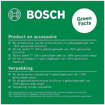 Bosch Groen Kruislijnlaser UniversalLevel 3 Set - 0603663905 Bosch Groen Kruislijnlaser UniversalLevel 3 Set - 0603663905