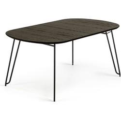 Kave Home Milian uitschuifbare eettafel 170/320x100 cm Zwart Kave Home Milian uitschuifbare eettafel 170/320x100 cm Zwart