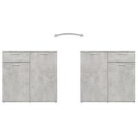 Dressoir 80x36x75 cm spaanplaat betongrijs - thumbnail