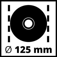 Einhell TE-AG 125/750 Kit 4430885 Haakse slijper 125 mm Incl. koffer, Incl. accessoires 750 W - thumbnail