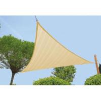 Express schaduwdoek wind doorlatend zandbeige 4.2 x 4.2 meter - thumbnail