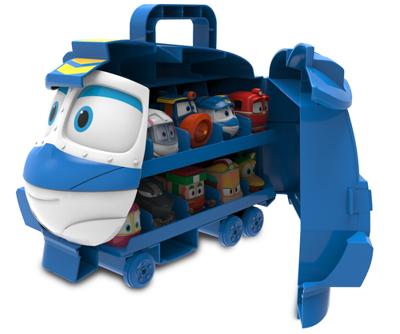 Bongers Speelgoed Robot trains opbergkoffer voor je treintjes van silverlit