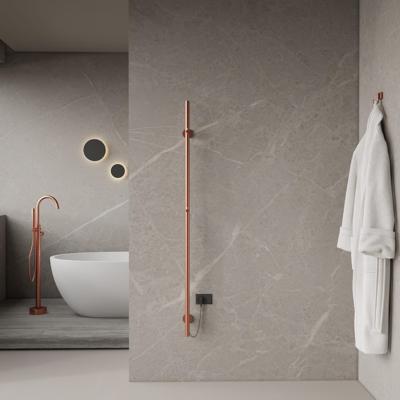 Elektrische Staafhanddoekradiator BWS Roku 60 Watt 150 cm Geborsteld Koper