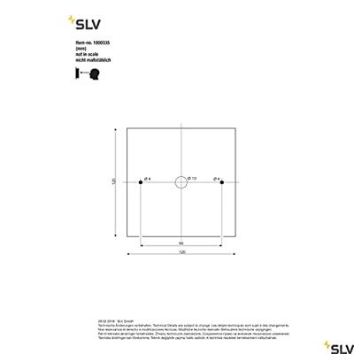 SLV 4024163180801 1000335 LED-buitenlamp (wand) G9 Zilver-grijs