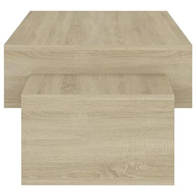 VidaXL Salontafel 105x55x32 cm bewerkt hout sonoma eikenkleurig