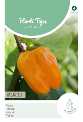 Zaden Peper Habanero oranje Hortitops - Hortitops
