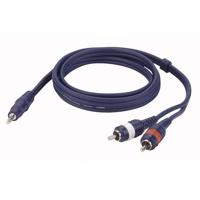 DAP FL30 aux kabel - stereo mini Jack > 2 RCA Male L/R 3 m - thumbnail