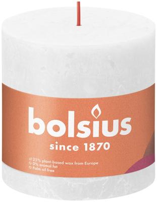 Bolsius shine rustiekkaars 100/100 cloudy white Bolsius shine rustiekkaars 100/100 cloudy white