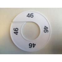 Maatring 9cm wit/zwart 46 - thumbnail