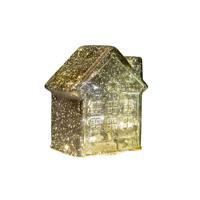 Huisje glas LED 12,5x7,5 goud Anna's Collection - Annas collection - thumbnail