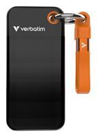 Verbatim Pocket 2 TB Externe SSD harde schijf USB-C 3.2 Gen 2 Zwart, Oranje 32197 - thumbnail