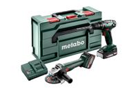 Metabo Accu Combo Set 2.6.6 18V: BS18+W187 | 1x 4,0Ah, 1x 2,0Ah, SC 30 | metaBOX 165 L - 685234000 - thumbnail