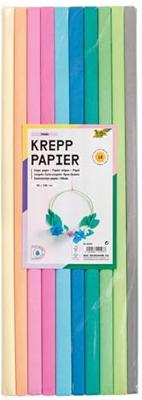 Crepepapier folia 50x200cm 10 rollen trendkleuren | 10 stuks