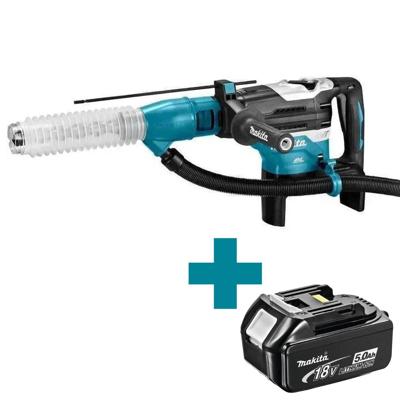 Makita dhr400zun1 combihamer 2x18v body in koffer met aws zender en stofafzuigset | sds-max - dhr400zun1