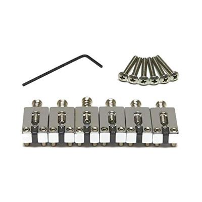 Graph Tech String Saver PG-8000-FC Brushed Steel Vintage Chrome brugzadels voor ST- en TE-stijl gitaar (set van 6)