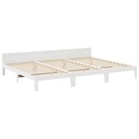 Bedframe Family zonder matras 240x200 cm massief grenenhout wit - thumbnail