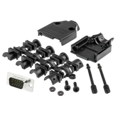 MH Connectors MHDTPPK9HD15MSK D-sub male connectorset 180 ° Aantal polen: 9 Soldeerkelk 1 stuk(s)