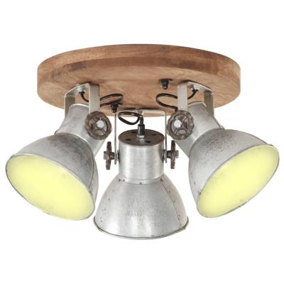 VidaXL Plafondlamp industrieel 25 w e27 42x27 cm zilverkleurig