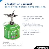 Optimus Crux Lite Brander Aluminium - thumbnail