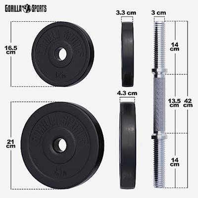 Dumbellset 20 kg Kunststof - thumbnail