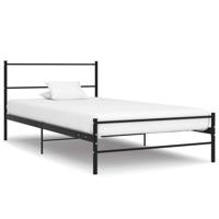 Bedframe metaal zwart 90x200 cm - thumbnail