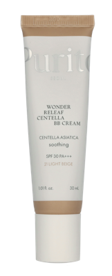 Purito Seoul Wonder Releaf Centella BB Cream SPF30 PA+++ 30 ml 21 Light Beige BB & CC Cream Purito Seoul Wonder Releaf Centella BB Cream SPF30 PA+++ 30 ml 21 Light Beige BB & CC Cream