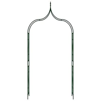 VidaXL Tuinboog 142x37x275 cm ijzer donkergroen