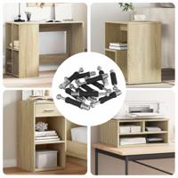 VidaXL Cam lock bouten 12 pcs zilver en zwart m6 x 40 mm - thumbnail