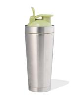 HEMA Shakebeker 750ml rvs metallic-groen (grijs metallic) - thumbnail
