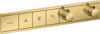 Hansgrohe RainSelect thermostaat inbouw voor 3 functies, Polished Gold Optic - thumbnail
