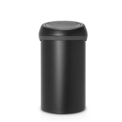 Brabantia touch bin 60 liter mineral moonlight black