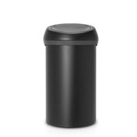 Brabantia touch bin 60 liter mineral moonlight black - thumbnail