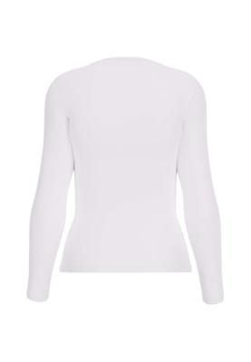 Guess Shiny Triangle T-Shirt Dames Wit - Maat L - Kleur: Wit | Soccerfanshop