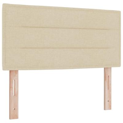 Boxspring Bed met Matras Crème 90x200 cm Stof